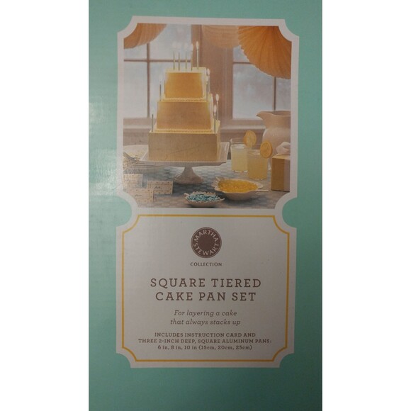 Martha Stewart Square Cake Pan Set - Picture 2 of 3